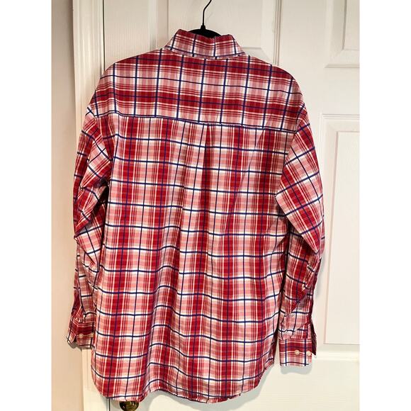 Wrangler George Strait Plaid Long Sleeve Button Down Shirt Size M Cowboy Cut - Picture 2 of 8